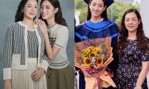 Hoa hậu Việt được đặc cách học Tiến sĩ khoe mẹ ruột là Giám đốc kho bạc, dân tình khen như 2 chị em