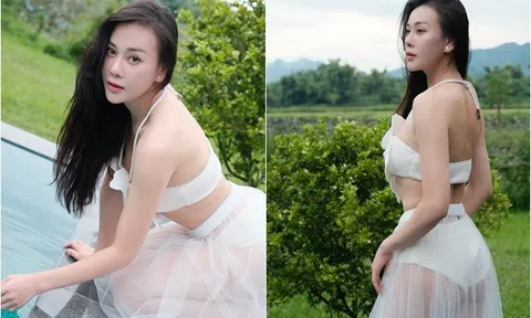 Phương Oanh đẻ xong 2 con cho Shark Bình dáng vẫn mướt, "cá mập con" ngày càng biết điệu