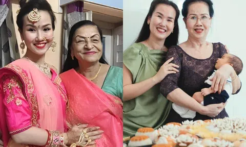 Mẹ chồng Ấn Độ của Võ Hạ Trâm đến nay vẫn chưa gặp cháu trai, nhóc tì được bà ngoại ngăn cản đi học sớm