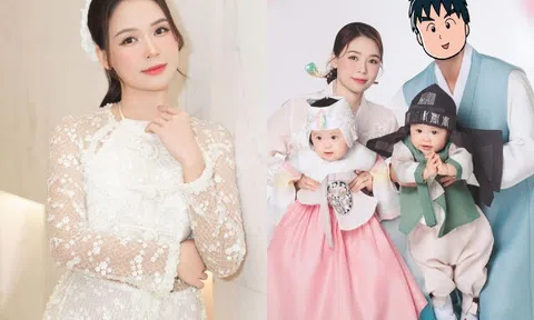 Bố chồng của Sam tặng quà cho 2 cháu nội song sinh, nàng dâu Việt được lòng gia đình bên Hàn