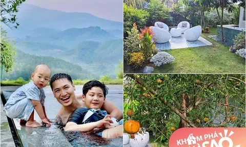 Nam diễn viên VTV có khu vườn ở biệt thự trên núi đẹp như tiên cảnh, MC Đan Lê cũng xin "tá túc"