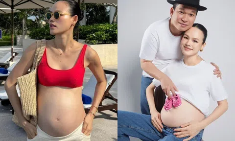 Người mẫu Tuyết Lan hạ sinh "tiểu công chúa" ở tuổi U40 sau 1 năm đám cưới với chồng bác sĩ