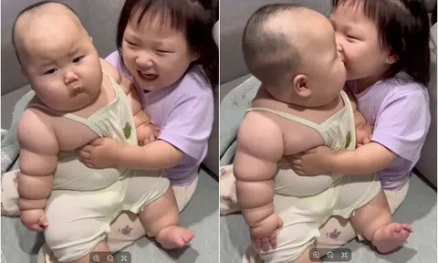 Bé 7 tháng nặng gần 14kg hot nhất MXH khiến mẹ bỉm ồ ạt xin vía, mẹ bé tiết lộ điều "không tưởng"