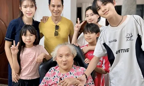Lý Hải - Minh Hà đưa 4 con về thăm bà nội gần 100 tuổi, đạo diễn trăm tỷ về quê được anh chị chăm từng bữa ăn
