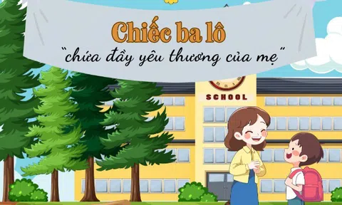 Chiếc ba lô mẹ chuẩn bị cho con – không chỉ có sách vở mà còn chứa đầy yêu thương