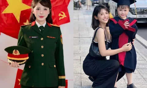 Nữ Đại uý Việt ly hôn nam diễn viên showbiz, làm mẹ đơn thân ngày càng đẹp, dáng nuột như gái son