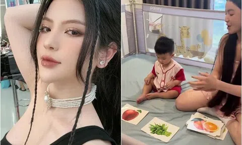 Vợ đại gia của Quang Hải "bắn liên thanh" dạy con hút hơn 6 triệu lượt xem, mẹ bỉm tràn vào bình luận thắc mắc