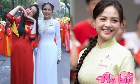 Hội mẹ bỉm tham gia diễu hành A80: Vân Trang đưa theo con gái từ miền Nam ra Bắc, Thu Quỳnh được dẫn đầu khối
