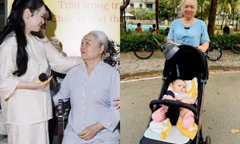Xúc động cảnh Nhật Kim Anh bật khóc ôm chân mẹ trong dịp Vu Lan, nuôi được 2 con đều nhờ công đấng sinh thành
