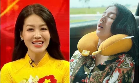 Nữ BTV dẫn trực tiếp Đại lễ A80 cùng MC Hạnh Phúc: Nụ cười quyến rũ, khoảnh khắc ngủ không đẹp vẫn được khen xinh