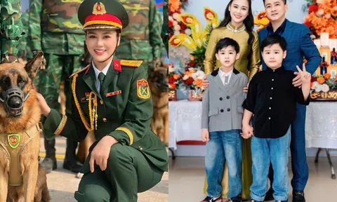 Nữ diễn viên là Thiếu tá quân đội sinh 2 con với chồng NSƯT, đặt tên cho con họ Đới hiếm nhất nhì Việt Nam