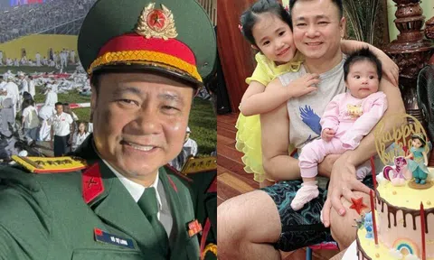 NSND Tự Long buồn vì vắng nhà trong ngày sinh nhật của con, nhưng không có bố nhóc tì lại thích hơn