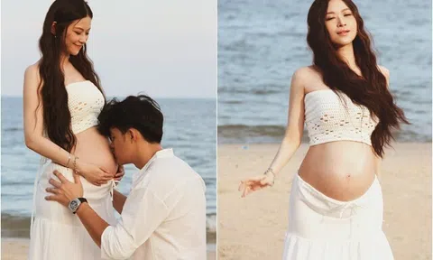 Cặp đôi đầu tiên thành vợ chồng nhờ Người Ấy Là Ai khoe tin vui "to bự", mẹ bầu bụng vượt mặt vẫn gợi cảm