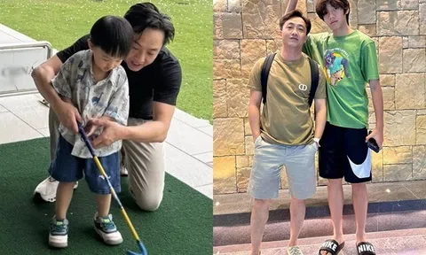 Cường Đô La cầm tay dạy 2 con trai chơi môn thể thao quý tộc, tự nhận bản thân "thèm" chiều cao của cậu cả Subeo