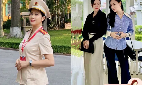 Trưởng ban phụ huynh lớp có xích mích với Phương Oanh gây bão MXH: Ngoài đời làm Thiếu tá Công an, sinh 2 con vẫn đẹp mặn mà