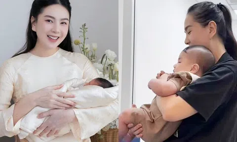 MC Mai Ngọc thừa nhận "to tay" khi làm mẹ bỉm sữa, khoe quý tử mới 4 tháng nhưng cân nặng gần bằng bé 7 tháng