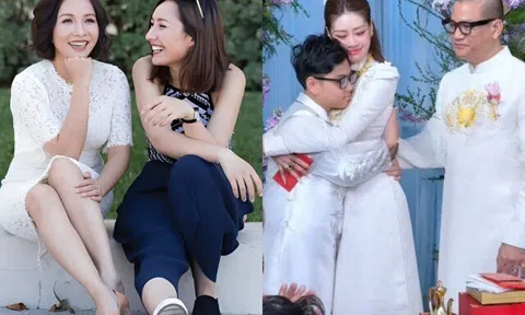 "Bánh đúc có xương" của Vbiz: Diva Mỹ Linh khoe con riêng lai Đức của chồng, 3 nàng hậu là mẹ kế dịu dàng