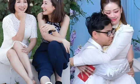 "Bánh đúc có xương" của Vbiz: Diva Mỹ Linh khoe con riêng lai Đức của chồng, 3 nàng hậu là mẹ kế dịu dàng