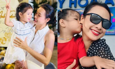 Lê Bê La từng xin vũ trụ cho con gái nay khoe ái nữ chân dài xinh xắn, bé tí đã biết bảo vệ mẹ