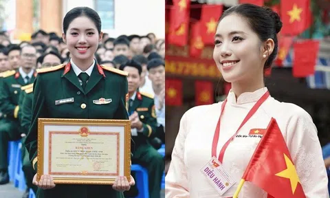 Sao Việt 24h: Á hậu Châu Anh được thăng quân hàm lên Trung úy trước niên hạn