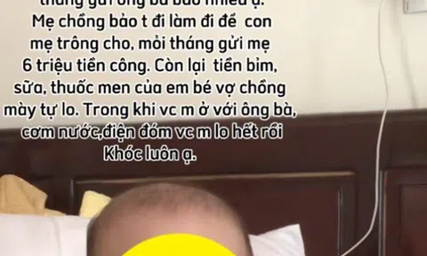 Mẹ chồng ở chung, đòi trả lương 6 triệu/tháng công chăm cháu khiến cộng đồng mạng tranh cãi