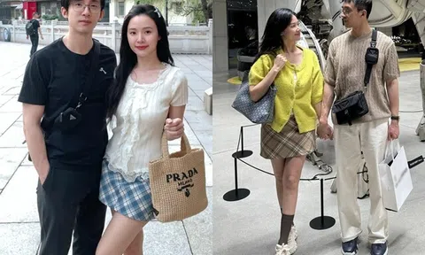 Midu cùng ông xã thiếu gia ngành nhựa vi vu Hàn Quốc, cặp đôi U40 nhìn như sinh viên, bóng lưng cũng "như đang đóng phim"