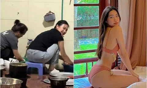Mẹ bỉm giản dị ngồi rửa bát ở quê chồng, hóa ra là tiểu thư xinh giàu nức tiếng Hà thành, nuôi dạy con cực khéo