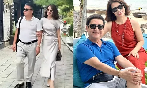 NSƯT Chí Trung lên tiếng vì bị chê thấp hơn khi đi cạnh người yêu kém 17 tuổi, ngọt ngào gọi bạn gái là nàng thơ