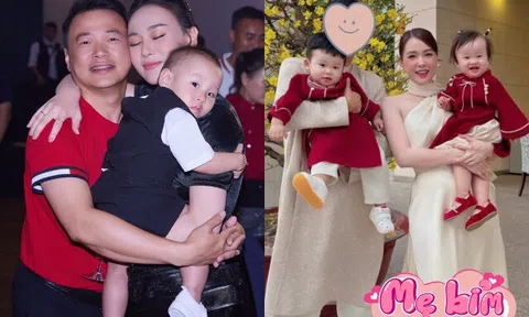 Hội mẹ bỉm sinh đôi của Vbiz "chạy show": Phương Oanh được Shark Bình ủng hộ, Sam độc lập kinh tế với chồng Hàn Quốc