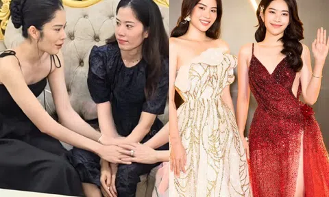 Nam Em từng xinh đẹp hút mắt làng hoa hậu nay "tàn tạ" ngồi cạnh Nam Anh, khó nhìn ra là chị em song sinh