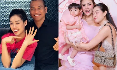 Hoa hậu Khánh Vân "mắc đẻ" với chồng nhiếp ảnh gia hơn 17 tuổi, gặp con gái Võ Hoàng Yên liền vội xin vía