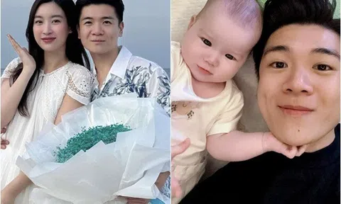 Anh chồng Phó TGĐ Ngân hàng của HH Đỗ Mỹ Linh làm bố đơn thân, khoe con gái thứ 3 da trắng bóc, mắt đẹp hệt bố