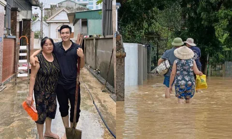Xót xa cảnh mẹ nam MC chạy lũ 2 lần trong 2 tháng, nhà mới sửa sang được chút thì nước lại dâng