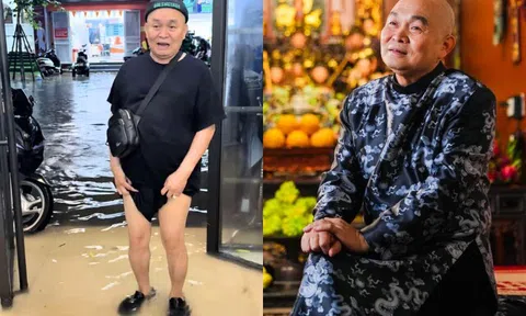 Cận cảnh nhà của NSƯT Xuân Hinh nằm giữa phố cổ ngập nước như sông, "vua hài đất Bắc" không biết ngủ ở đâu