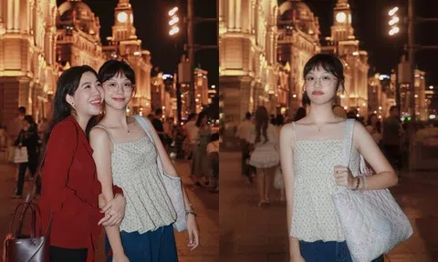 Sao Việt 24h: MC Diệp Chi cùng con gái đến Thượng Hải, ái nữ 13 tuổi dáng chuẩn như người mẫu, nhìn như em gái của mẹ