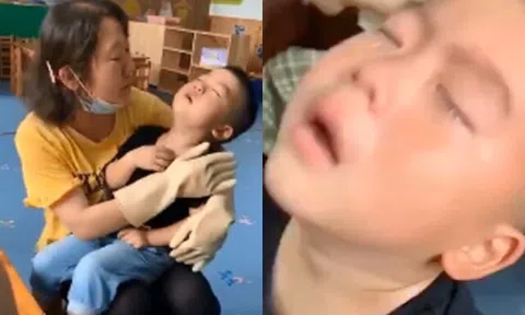 Bé trai 5 tuổi khóc ngất ở trường, nguyên nhân từ bức tranh cô giáo vẽ