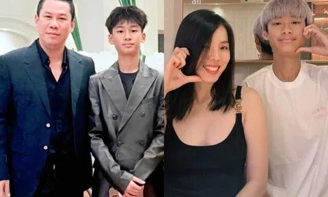Đại gia Đức Huy nói nhớ khi con trai đi du lịch với vợ cũ, khoe ảnh quý tử trổ mã tuấn tú
