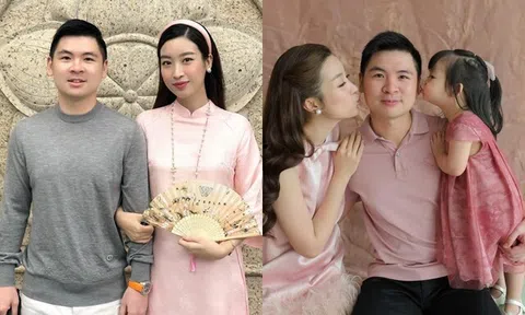 Hoa hậu Đỗ Mỹ Linh được ông xã Chủ tịch mừng sinh nhật ngọt ngào, nàng hậu được nhận xét có duyên số với chồng doanh nhân