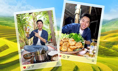 Theo chân blogger Khoai Lang Thang về miền Tây khám phá loại nguyên liệu nấu nướng đặc biệt từ cánh đồng lúa