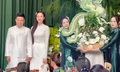 Mẹ chồng hào môn của Đỗ Thị Hà trao con dâu sính lễ "khủng", bà ngoại tặng vàng mừng cho cháu gái