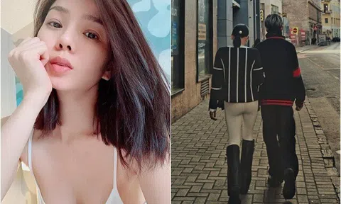 Lệ Quyên khoác tay một người đàn ông lạ áo đen đầy tình cảm ở châu Âu, hóa ra là con trai đại gia BĐS TP.HCM