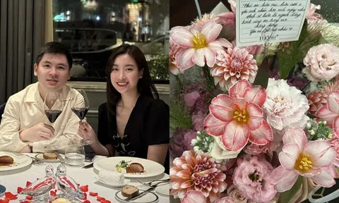 Sao Việt 24h: Đỗ Mỹ Linh vừa gặp "bão táp" liền được chồng Chủ tịch tặng hoa, thắc mắc ai dạy ông xã hành động lãng mạn