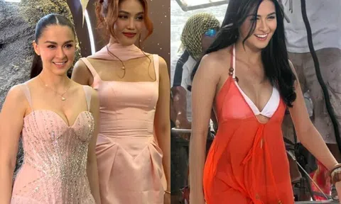 Mỹ nhân Philippines gây náo loạn sân bay Tân Sơn Nhất vì quá đẹp, diện mạo con gái 10 tuổi càng bất ngờ hơn