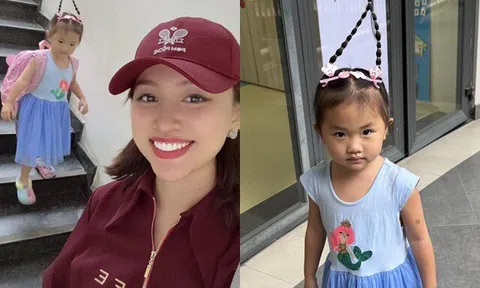 Diễn viên Nhật Ký Vàng Anh Vân Hugo choáng khi con đi học về được cô giáo tết kiểu tóc vừa đẹp vừa sáng tạo