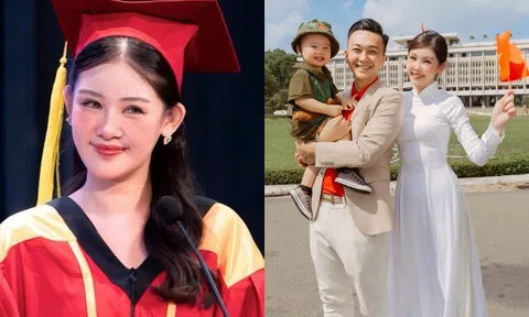 Hoa hậu Lê Âu Ngân Anh thăng chức làm Phó khoa ở trường đại học, chồng BTV liền thưởng nóng 2 món quà "đỡ tốn"