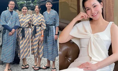 Hoa hậu Thùy Lâm sinh 2 con cao vống như bản sao của chồng Tiến sĩ, thừa nhận không trẻ "tự nhiên" ở tuổi U40