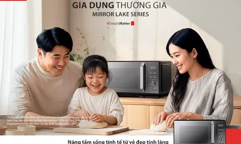 Toshiba Mirror Lake Series: Lò vi sóng “tái định nghĩa” nghệ thuật nấu ăn tại gia