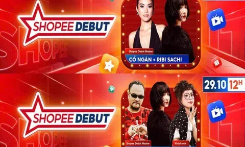 Shopee Debut 29.10: Hai phiên live 12 tiếng shopping bùng nổ cùng KOL, voucher giảm đến 25%