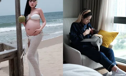 Hotgirl Trần Thanh Tâm có con với chồng đại gia, thừa nhận sau sinh cứ thấy con, thấy chồng là khóc