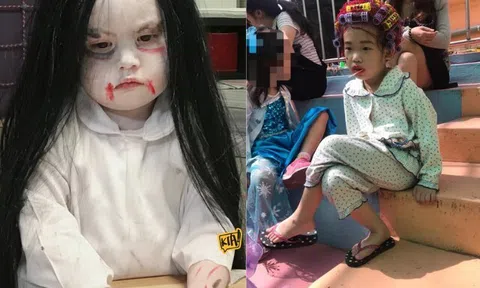 1001 màn hoá trang Halloween "lầy lội" nhất khối búp măng non, phụ huynh xem đến đâu cười ngất đến đấy